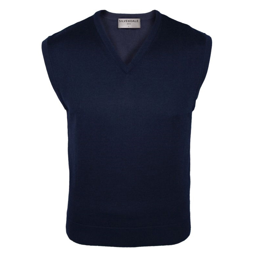 Silverdale Super 2/50s Fine Merino Vee Neck Vest